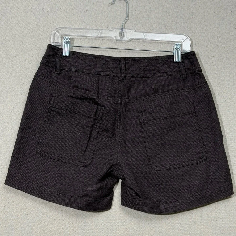 Wrap London Shorts Women US 6‎ Linen Cotton Utility Summer WK46